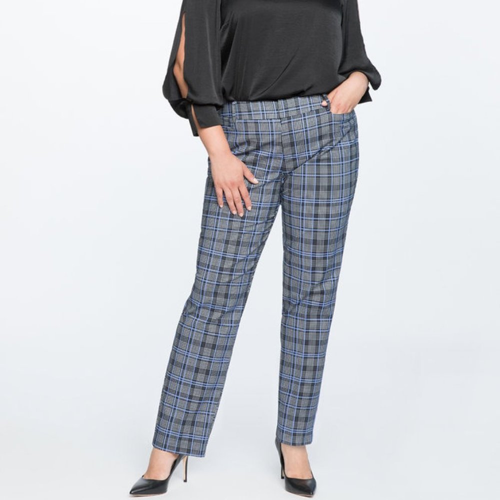 Eloquii Kady Plaid Pant size 18 NEW